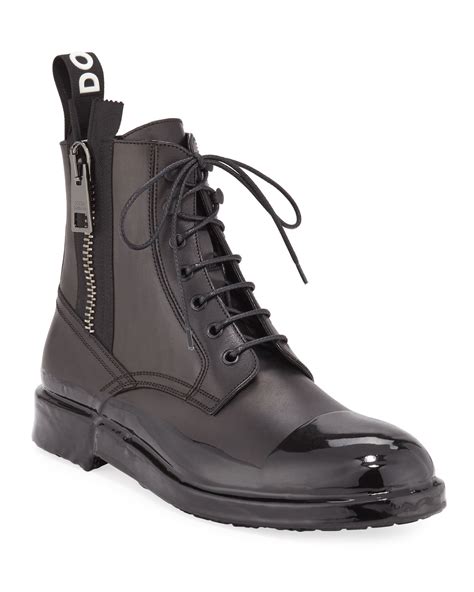 dolce gabbana mens combat boots|Dolce & Gabbana shoes men outlet.